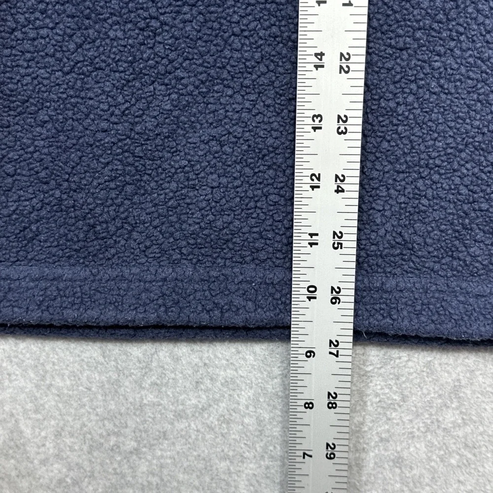 LL Bean Sherpa Fleece Pullover Women Medium Navy Blue Lightweight Outdoor Wear